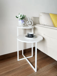 โต๊ะกาแฟขนาดเล็ก ดีไซน์สร้างสรรค์ โต๊ะข้างโซฟา สองชั้น โต๊ะนอน สำหรับใช้ในบ้าน โต๊ะหน้าเตียง โต๊ะเล็ก สำหรับใช้ในบ้าน