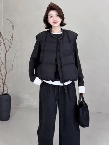 SHIMO | Warm Womens Short Down Vest for Petite 2025 New Arrival