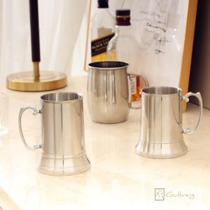 Double Wall Beer Glass For Home 304 Stainless Steel Anti-Fall Large Capacity Liquor Cup Pour Fire Cup Cocktail Mug