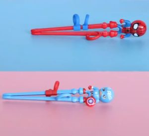 Disney 3D ตะเกียบหัดคีบ ตะเกียบเด็ก ตะเกียบหัดจับ ชุด ช้อน ส้อม ตะเกียบ ลิขสิทธิ์แท้