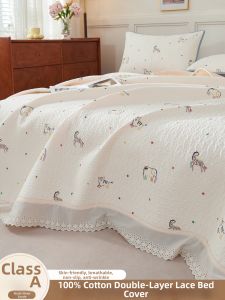 Kiss Dear | Non-slip Thick Cotton Bed Cover 3-piece Set