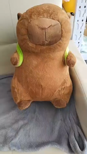 2 in 1 Capybara Kid Girls Blanket Air conditioning blanket quilt Cute Plush Toys Capybara Pillow Girlfriend Gift