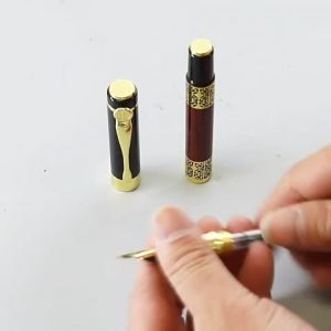 Retro Fountain Pen Calligraphy F nib Classic vindage design Vintage Gift pen for writing Stationery Office School supplies Writing Pen Metal Point Pen Fountain Pen Journaling Smooth Writing Pens for Men and Women