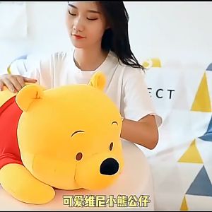 (TẶNG ĐỒ CHƠI BÁNH MÌ) GẤU BÔNG GẤU POOH SIZE LỚN 80CM