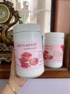 Bột gạo lứt rang sẵn nghiền mịn hộp 500gr