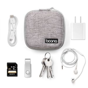 11*11cm MacBook Charger /Data Cable EVA Case Travel Electronic Organizer For MacBook Power Adapter