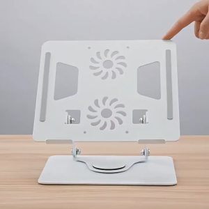 Laptop Stand 360° Rotatable Bisa Dilipat Portable Double Stand Mount Meja Aluminium