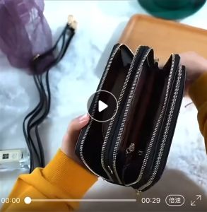 TB BAG #8772 FASHION LEATHER DOUBLE LAYER LONG WALLET/MOBILE PHONE  BAG COIN PURSE CARD HOLDER FOR WOMEN