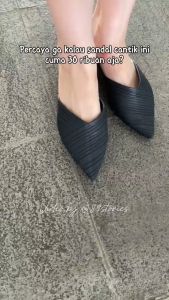 Sandal Slop Porto / Sandal Wedges / Sepatu Sandal Wedges Wanita Porto BSV
