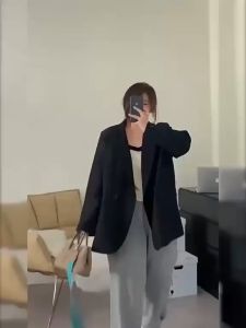 สายเดี่ยวเสื้อครอป ผูกเอว สีดำสไตล์สาวฮอต เชือกแขวนคอ