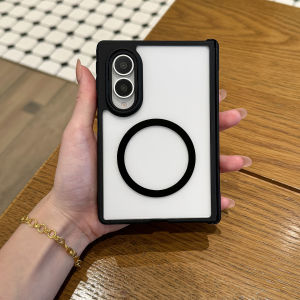 szhaiyu | Luxury Matte For Magsafe Magnetic Charge Case For Samsung Galaxy Z Fold 8 Ultra 7 6 5 Skin Feel Shockproof Hinge Protection