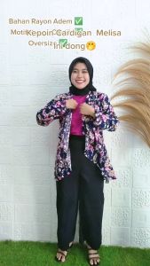 Cardigan Wanita Melisa Flower Lengan Panjang Outer Bestseller Nhm