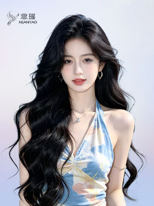 NIANYAO | Edgeless Micro Needle 3rd Generation Long Curly Womens Full Head Wigs Natural and Fluffy