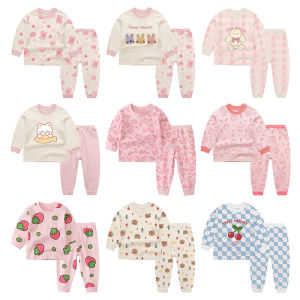 cat and fish | Cotton Girls Infant Sleepwear Sets