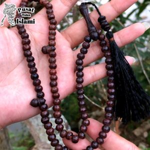 Tasbih 99 Butir Kayu Galih Asem (5mm)