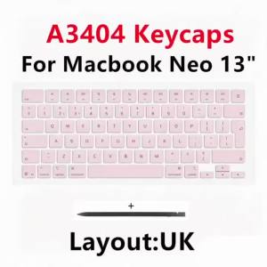 New Laptop For Macbook Neo 13" A3404 Keyboard UK Blush Keycaps Keys Key Cap Set Repair