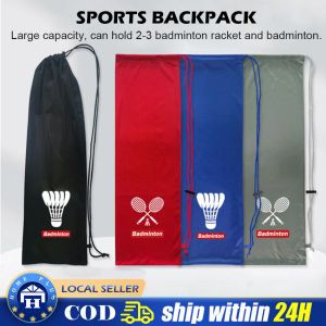 【Local Delivery】 Badminton Racquet Cover Bag Soft Flannel Tennis Racquet Storage Sleeve Case for Badminton Racket LZC-Badminton-Bag-Shuttlecock