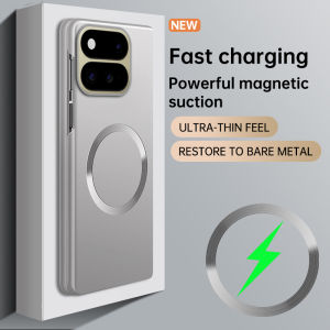 szhaiyu | For Magsafe Magnetic Wireless Charge Phone Case for For Google Pixel 11 Pro Fold Matte Metallic Paint Shockproof Protector Cover