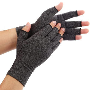 1 Pair Fingerless Compression Gloves Outdoor Sports & Cycling Gloves Joint Protection Gloves - Suitable for Sports Work Fitn