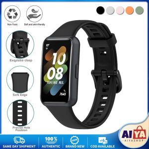 ★Same Day Shipping★ Soft Silicone Strap For Huawei Band 6/7 Sport Watch Band Soft Silicone Strap Bracelet Replacement Wristband Accessories