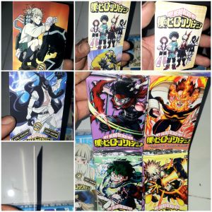 Bộ 48 thẻ bài MHA Nhân Phẩm Học viện Anh Hùng kích thước 6.2x8.5cm bằng giấy bóng cứng