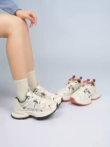 New trend ผ้าตาข่าย รองเท้าวิ่ง รองเท้ากีฬาแบบลำลองผู้หญิง สูง5ซม.ไซส์36-42 ระบายอากาศได้ดี ดีไซด์สวยและใส่สบาย สำหรับสวมใส่ทุกวัน