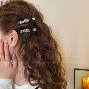 Elegant Butterfly Knot Sparkling Diamond Hair Clip Womens 2025 New High-End Forehead Clip Side BB Pin Fashionable Hair Accessories