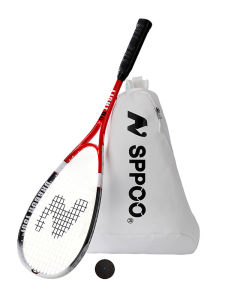 SPPOO Shuttlecock Racket Set for Men And Women Student Practice Lightweight Backpack Included Mid-Sized Head Heavy Head