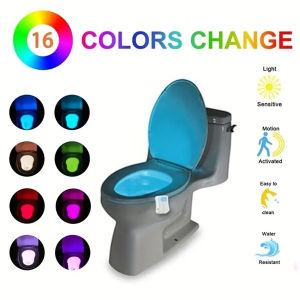Smart Motion sensor lamp Night light Toilet seat decor PIR Toilet Seat 8 Color rgb Waterproof LED Lighting WC decorative lamps