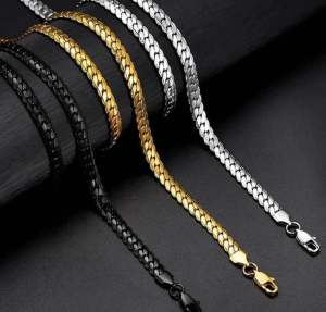 KALUNG TITANIUM RANTAI PRIA MODEL SISIK ULAR ANTI KARAT ANTI LUNTUR TERBARU / KALUNG RANTAI TITANIUM MOTIF SISIK NAGA STAINLEES STEEL ANTI KARAT PRIA WANITA TERLARIS