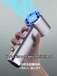 8000MAH Handheld Mini Fan Small 100-wind-speeds rechargeable Super-mute High-wind Portable