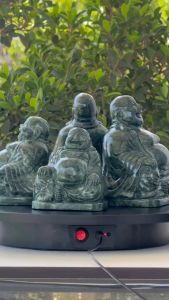 พระสังกัจจายน์ แกะสลัก หินเขียวอินเดีย พระแกะสลัก พระบูชา พระพุทธรูป พระมงคล