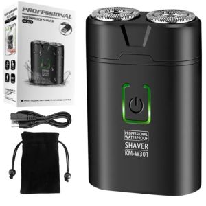 Kemei KM-W301 Mini Electric Shaver Travel Rechargeable Beard Razor For Men Waterproof Wet Dry Shaving Machine Trimmer