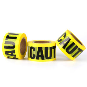 Nau.K Caution Tape (Non-Adhesive) Isolated Barricade Yellow and Red Danger Warning Tape 100m/roll