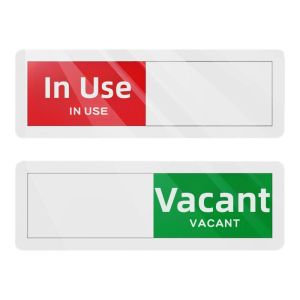 Acrylic Door Sign Creative Status Switch Bathroom Meeting Room Indicator Office Wall Mounted Stickers Available Occupied Away