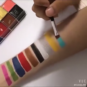 Painted face 12-color body paint set makeup palette pigment strip paints childrens day cosmetics party paints