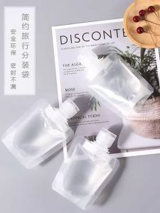 กระเป๋าบรรจุสินค้าแบบใช้แล้วทิ้งสำหรับเดินทาง บรรจุภัณฑ์แบบพกพา บรรจุครีมลotion น้ำยาอาบน้ำ แชมพู น้ำยาล้างหน้า กระเป๋าใส่เครื่องสำอางแบบแยกส่วน