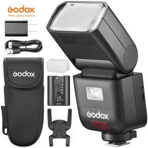Godox V480 Flash Speedlite with 2.4G Wireless GN60 TTL HSS 1.5s Recycle with LED Modeling For Wedding Portrait Photography for Canon Nikon Sony