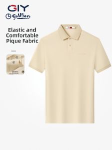 GYgoldlion | Cool Breathable Short Sleeve Polo Shirt for Men