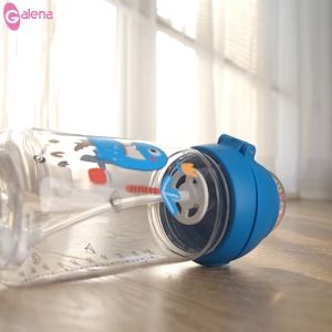 Bình tập uống nhựa tritan Galena GA-B07 240 ml - Màu đỏ xanh dương (từ 6 tháng)