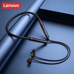 Lenovo | Lenovo HE05X Neckband Bluetooth Headphones Bluetooth 5.0 Low Latency 8D Stereo Bass Sports Gaming Earphones Waterproof Long Batt