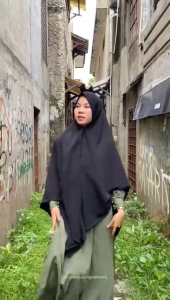 Hermosa - Abaya Emboss Merak Ungu Wolfis Premium I Abaya Kekinian I Abaya Mewah I Abaya Syari