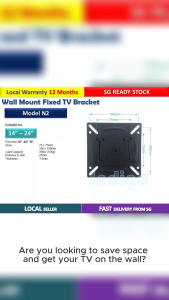 New Universal TV wall mount Bracket TV Stand Holder for 14 " - 24"
