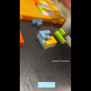 Kid Toys Shape Matching Children Puzzle Tetris Mind Game Board Game Shape Puzzle Toys for Kid Montessori Toys Kids Toy Mainan Susun Mainan Kanak