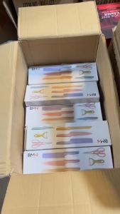 Pisau Set BMW Stainless 6in1 Dilapis Anti Lengket Peralatan Masak Pisau Anti Karat