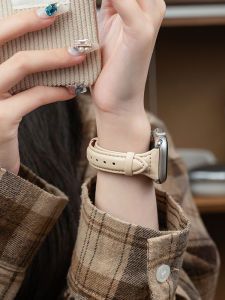 Fashionable Leather Watch Band for Apple Watch S11 SE3 10 9 8 Sport Smart Iwatch 11 Womens Style Suitable for All Models