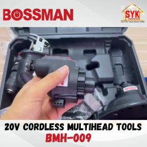 SYK BOSSMAN BMH-009 20V 4in1 Multifunction Cordless Drill Heavy Duty Reciprocating Saw Sander Multitool Drill Bateri