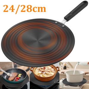 Induction Adapter Plate Double Sided Heat Diffuser Plate with Handle Non Slip Heat Conduction Plate Aluminium Alloy Heat