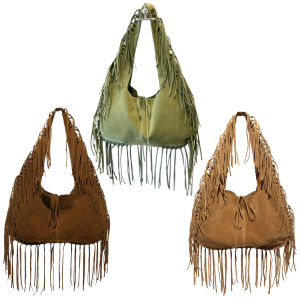 Vintage Fringe Hobo Bag with Tassel for Women Stylish Large Shoulder Bag for Travel and Casual Events