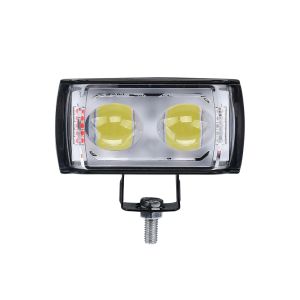 12V LED Motorcycle Spotlight High Low Beam Strobe Fog Light Waterproof Auxiliary Headlight for Motorbike Scooter ATV Vehicle